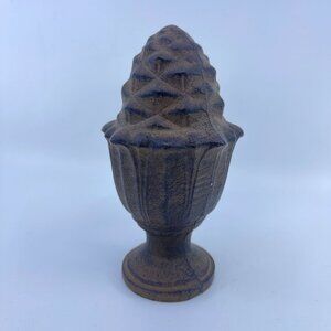 vintage cast iron pineapple finial ornament 6 3/4"